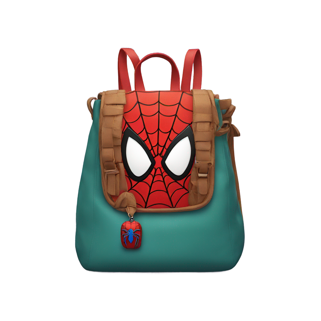 genmoji : bag with spider man detail