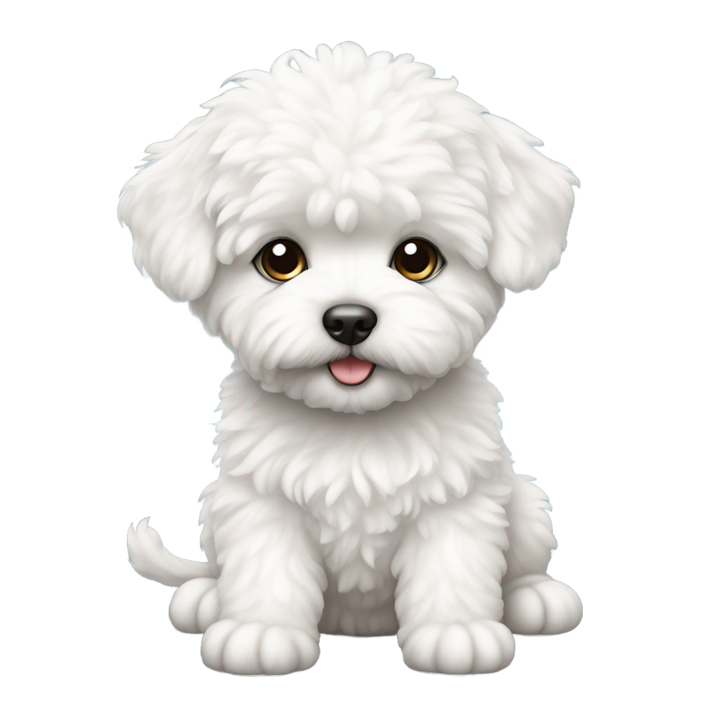 genmoji: Bichon frise puppy