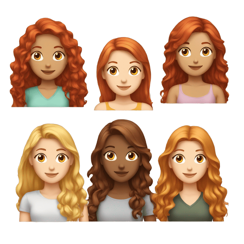 3 female friends one girl with red hair one girl with brown hair and one girl with blonde hair