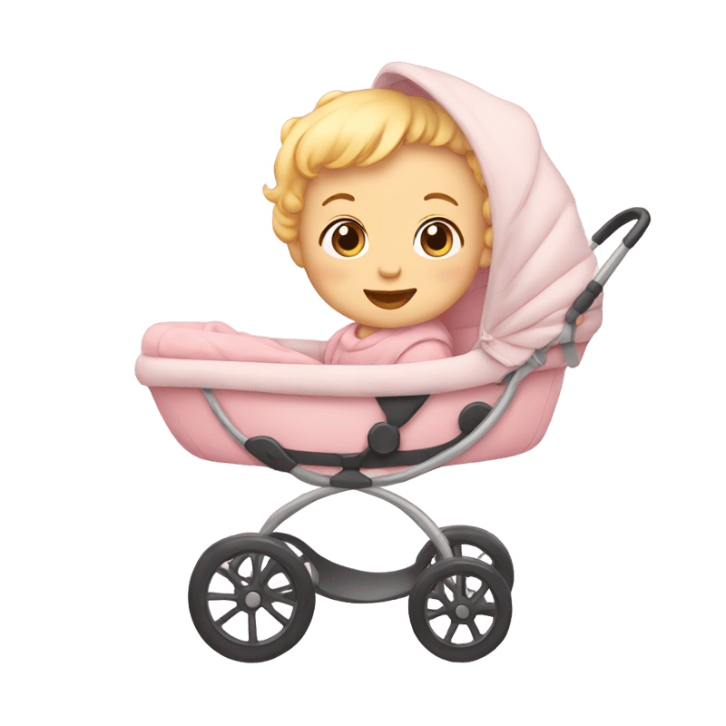 A baby in stroller