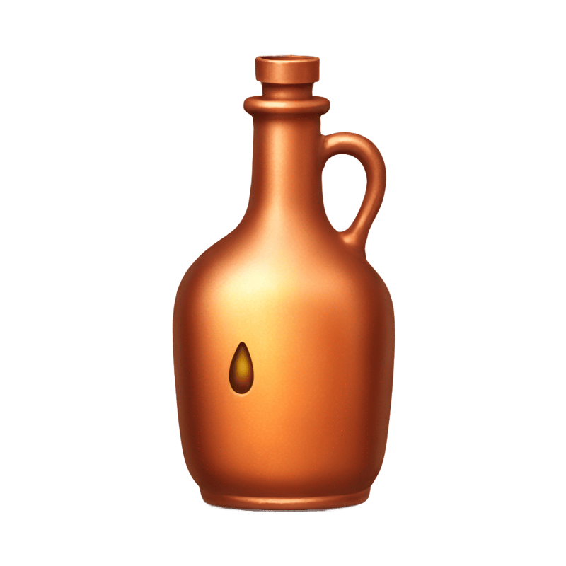 A copper-colored bottle of magic potion