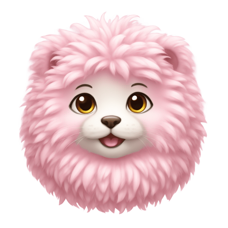 A fluffy baby pink coa