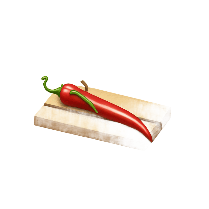 a mousetrap containing a chili pepper