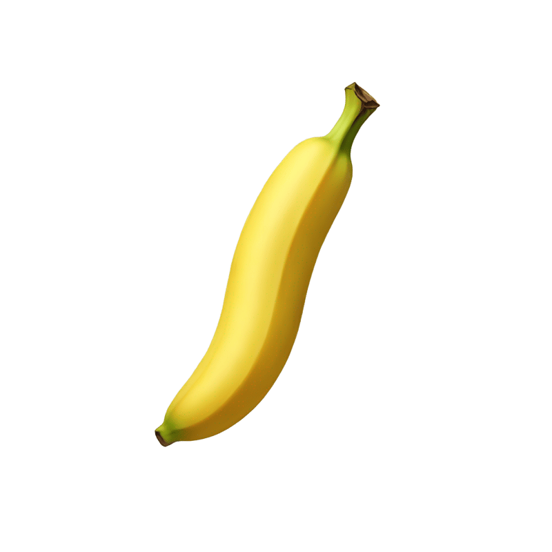 a single piece of emoji banana