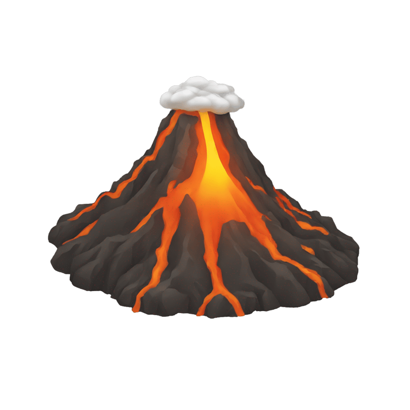 A volcano