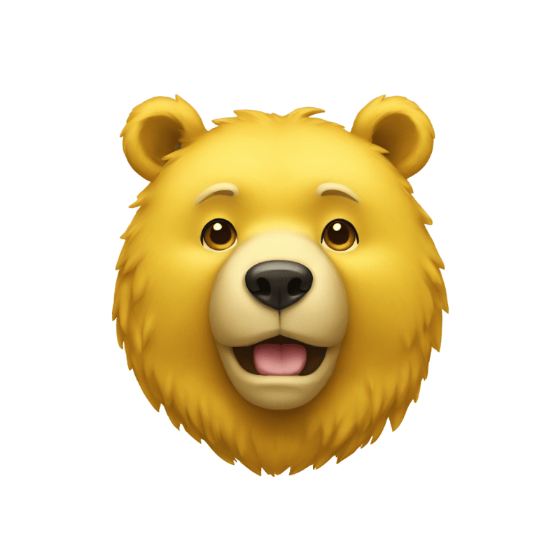 A yellow bear