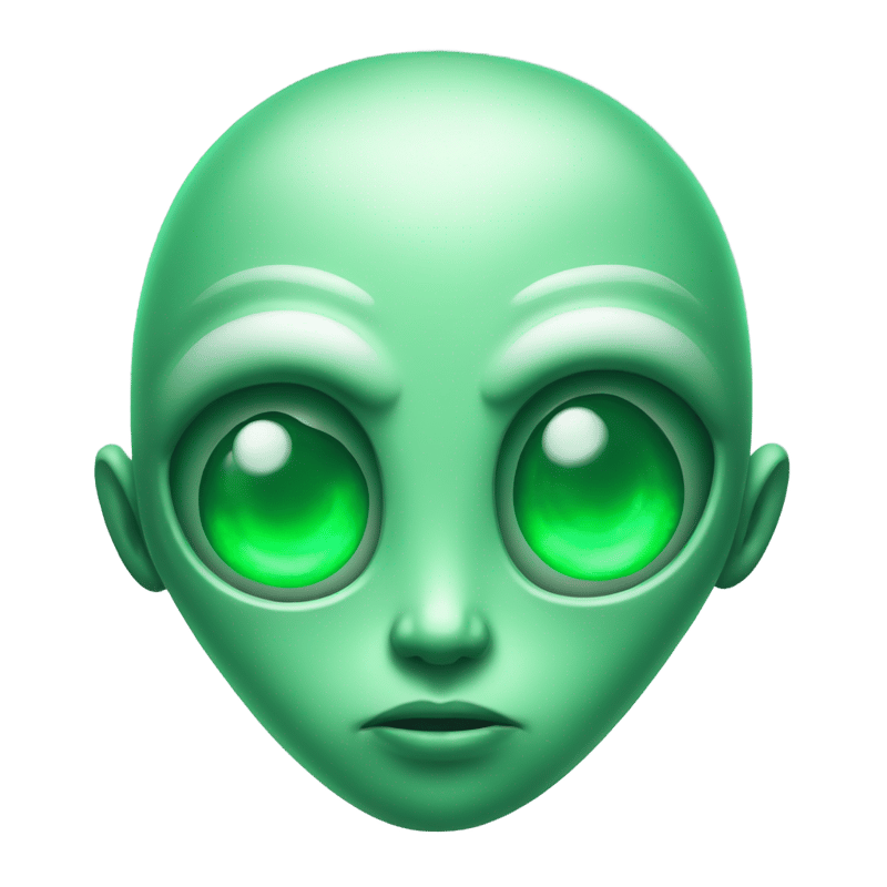 An alien with an emerald in his forehead and streaks near his eyes