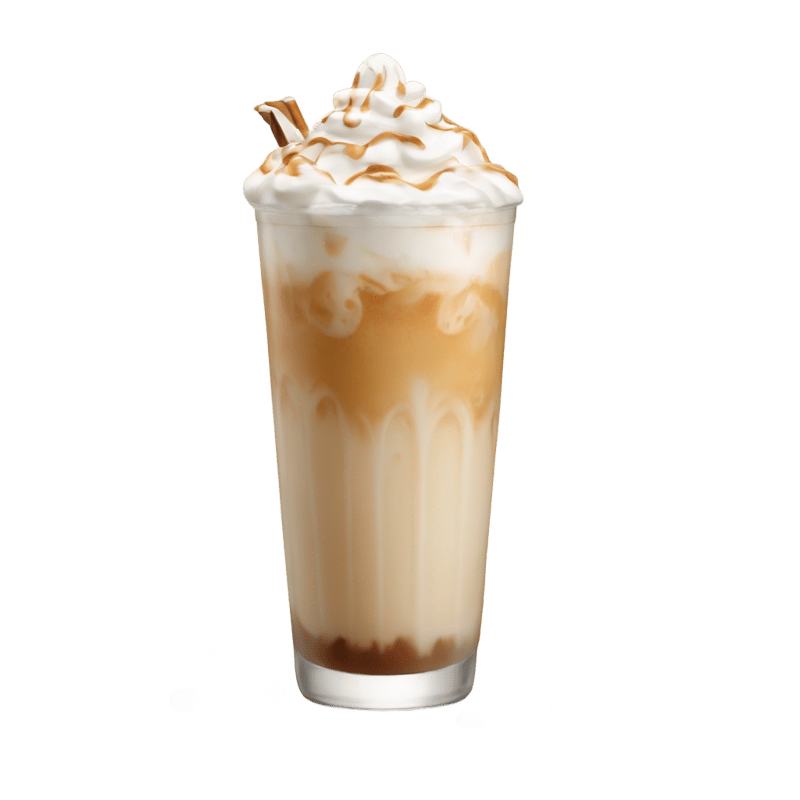 AN ICED HORCHATA CHAI LATTE WITH LIGHT ICE AND WHIPPED CREAM