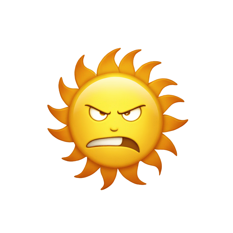 Angry sun