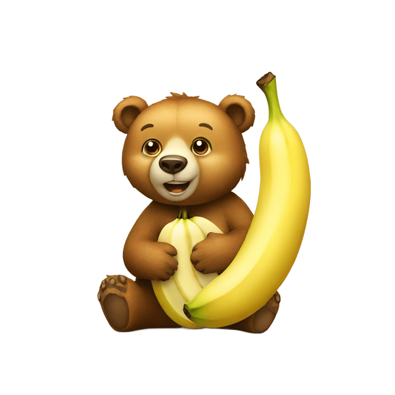 Bear with banana