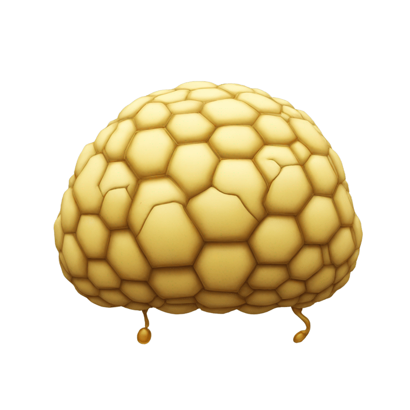 Beehive shaped like a brain