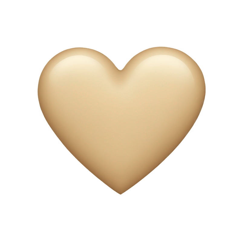 Beige heart