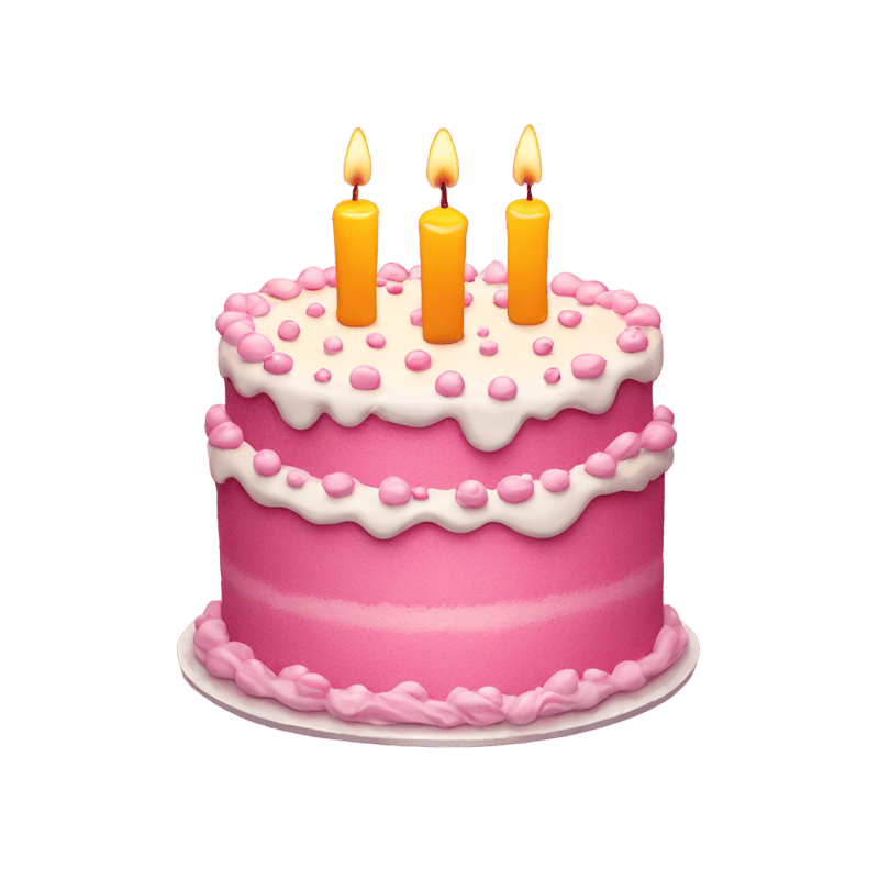 birthday cake with 1 candle