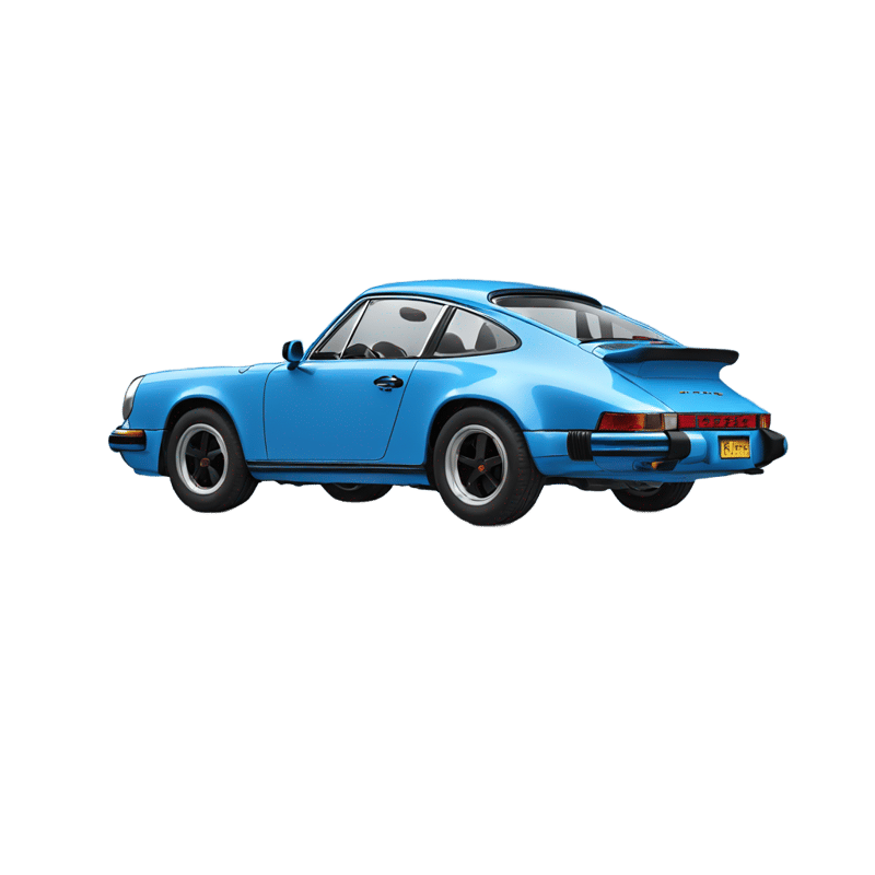 Blue 1976 Porsche 911