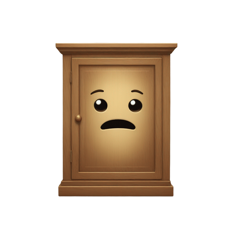 cabinet with a face