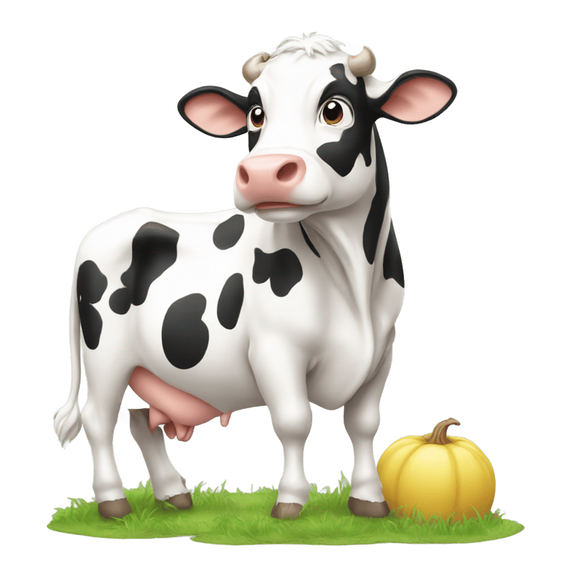 Cow Drop Coloring Pages