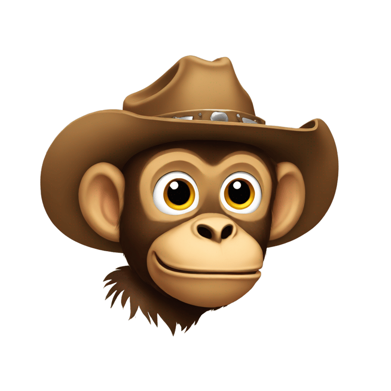 cowboy monkey