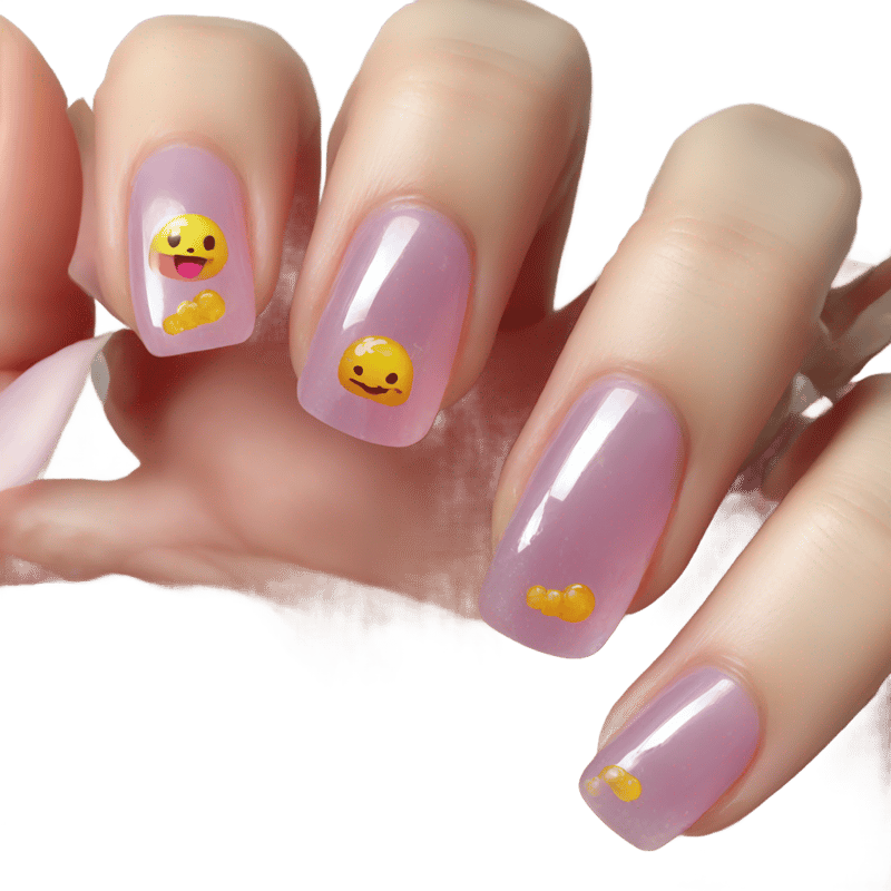 Cute jelly nails