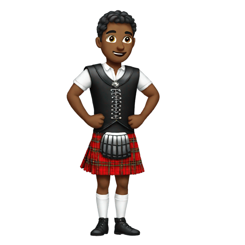 dancer in kilt