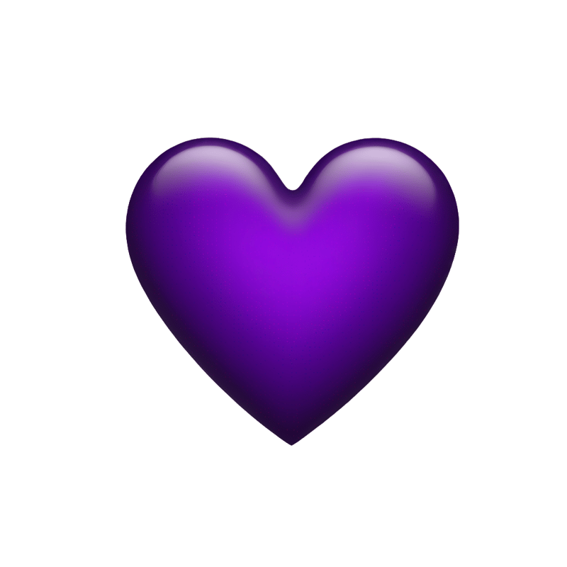 dark purple heart