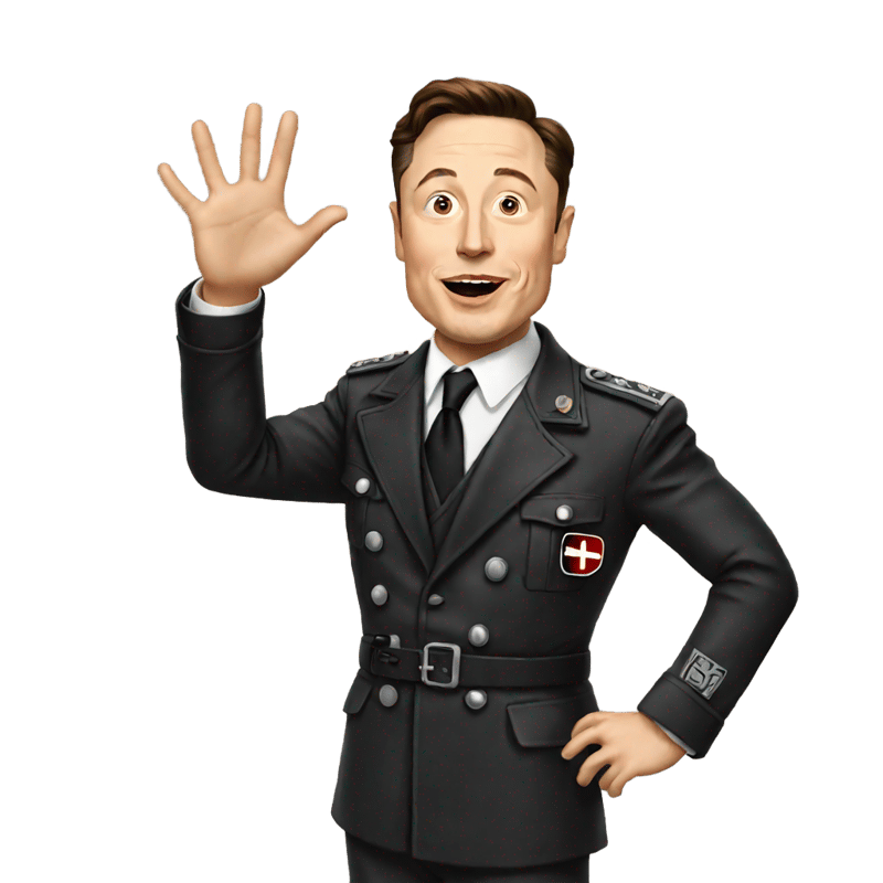 elon musk doing a nazi salute