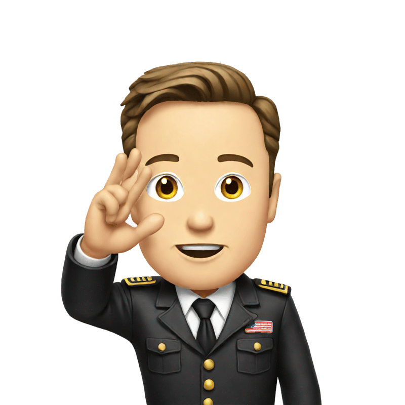 elon musk doing fascist salute