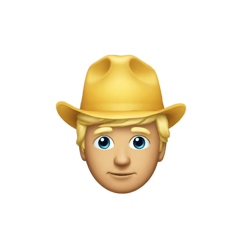 emoji with trump hat