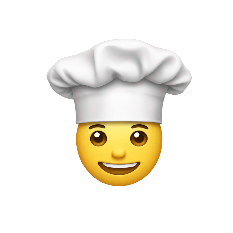 face with a cook hat