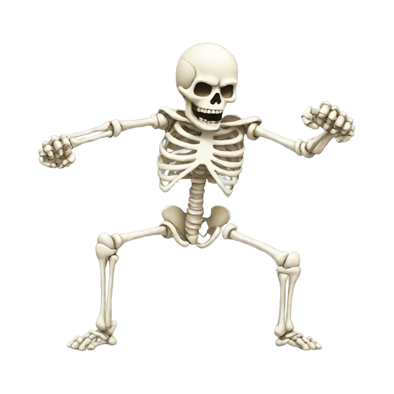 Fighting skeletond