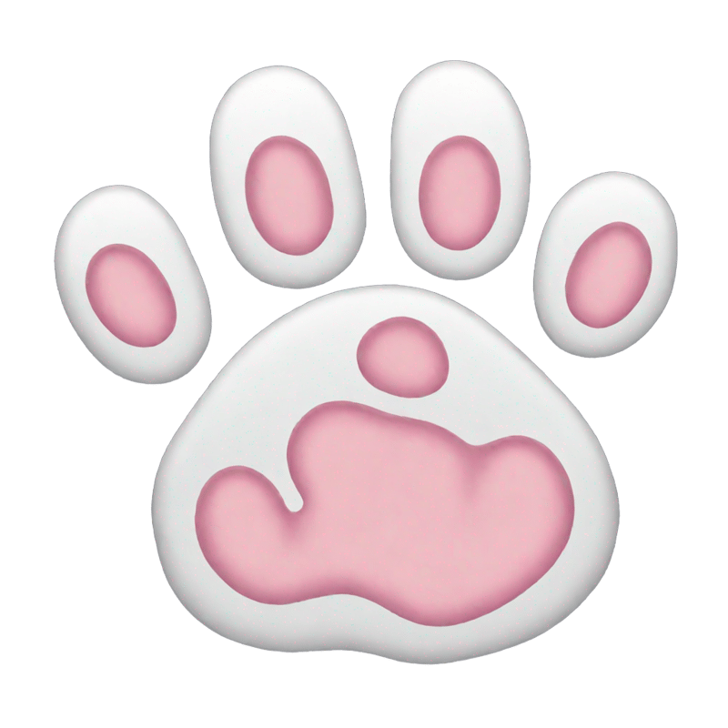 furry cat paw