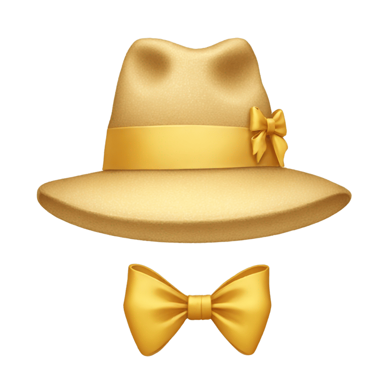 Hat with bow