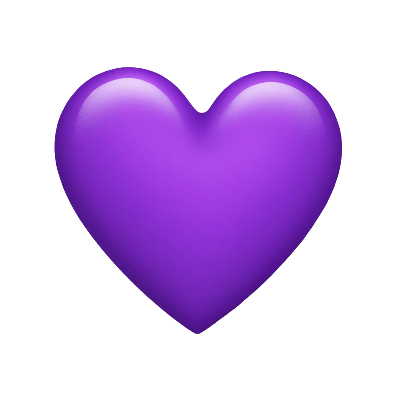 Heart emoji purple