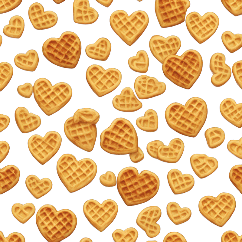 Heart shaped waffles