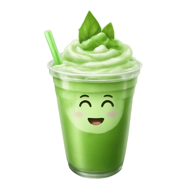 Iced matcha latte