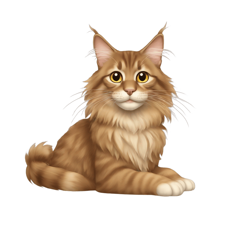 Light brown Russian Mainecoon