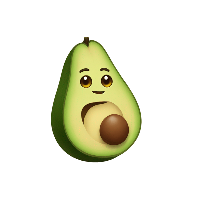 male a cute avocado