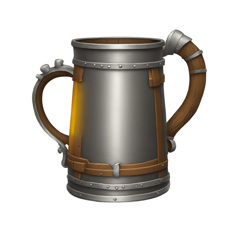 medieval tankard of ale