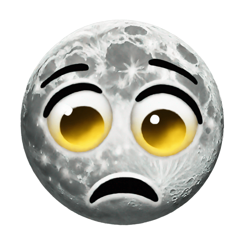 moon emoji but sad