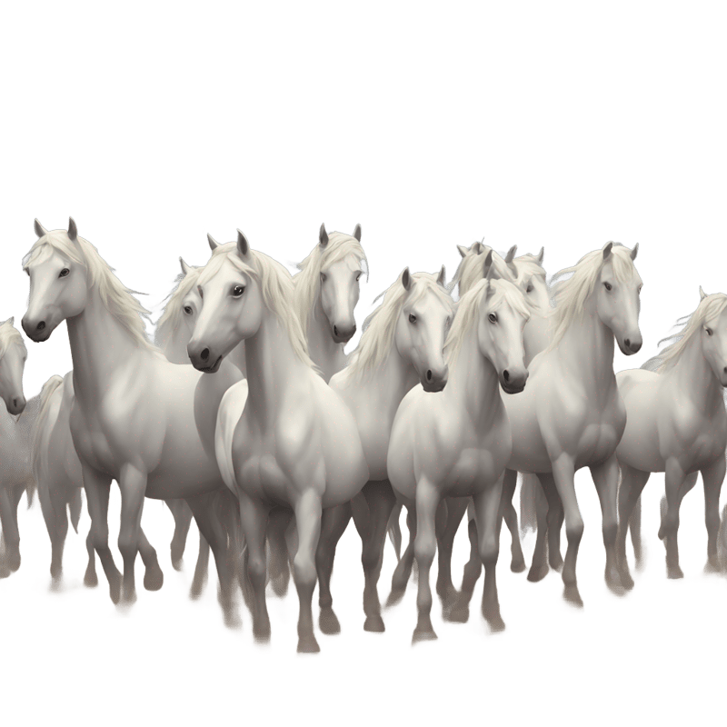 Mystical horse herd