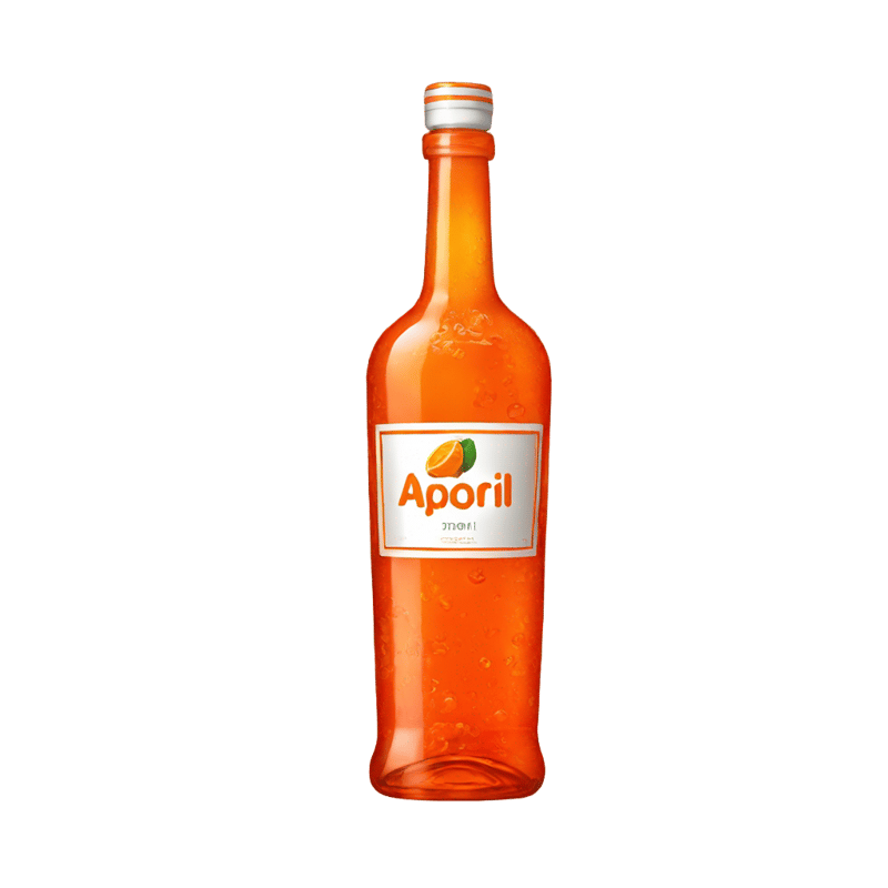 One aperol bottle