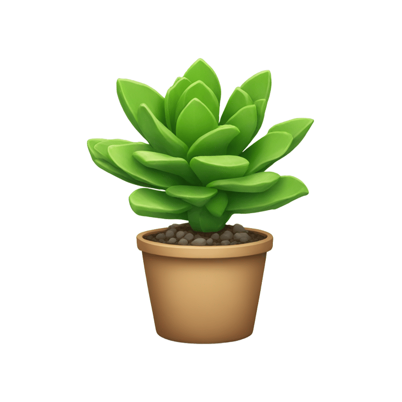 One potted succulent plant