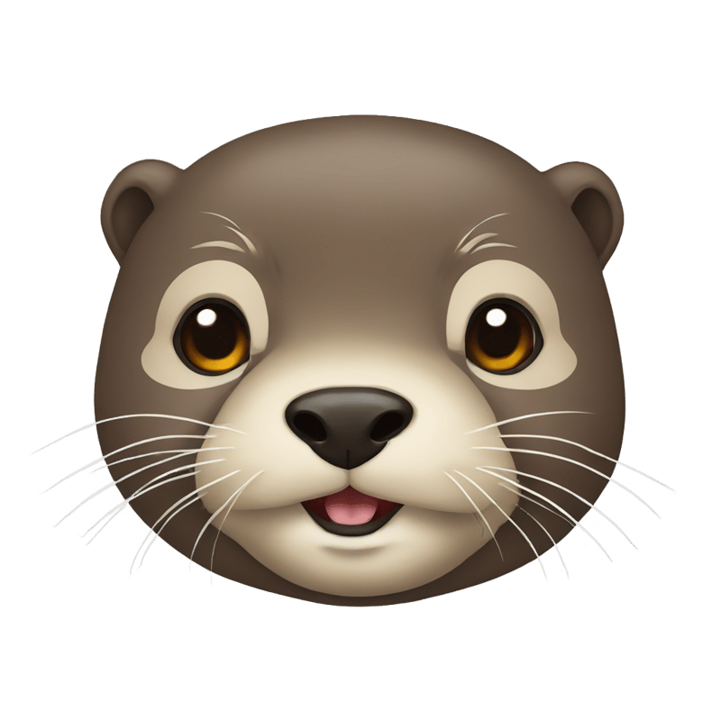 otter with an almost human face