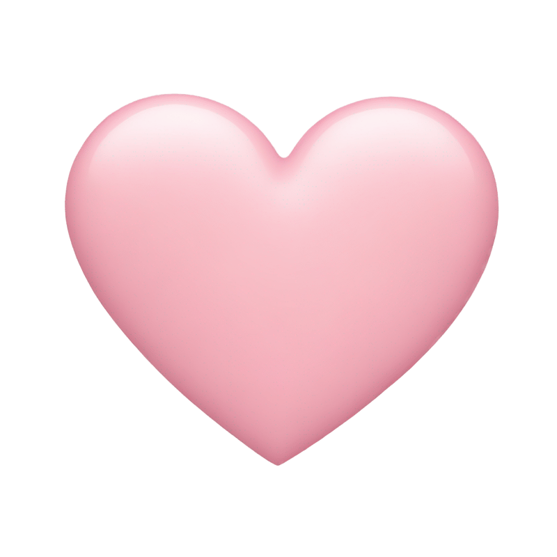 Pastel pink heart