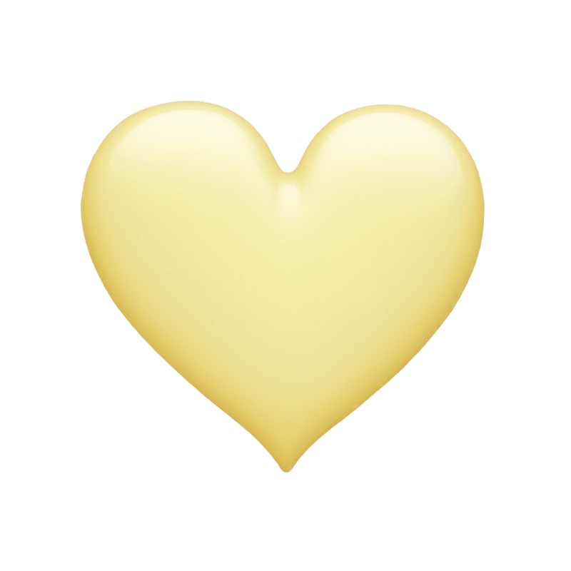 Pastel yellow heart