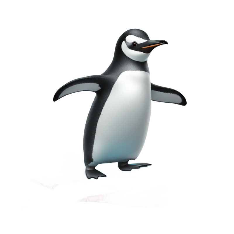 Penguin surfing