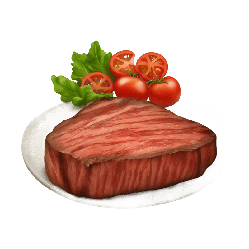 piece of steak with dress