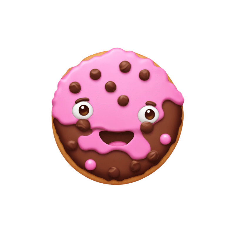 pink choco cookie