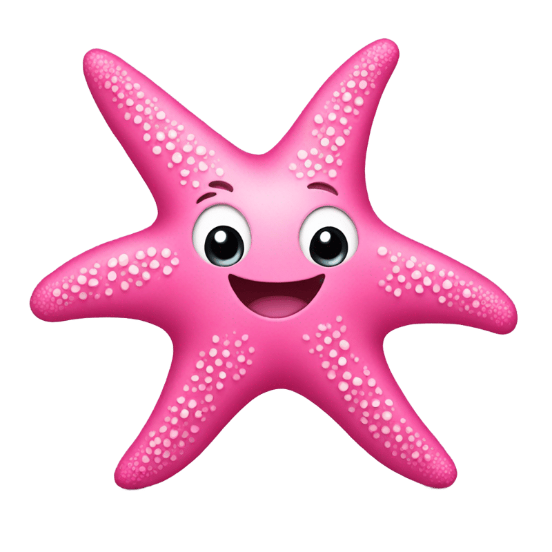 Pink starfish wearing pumps