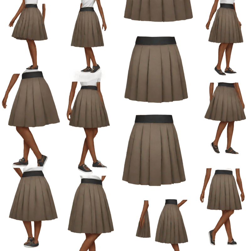 pleated skirt