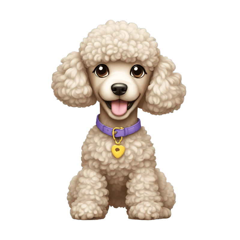 poodle wearing boots on all four paws